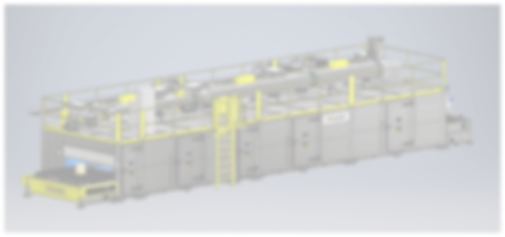 A  CAD render of a custom industrial oven.